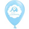 Creative Party 12 Inch Latex Balloon - Christening Blue