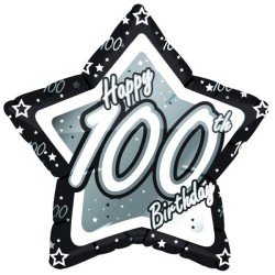 Creative Party 18 Inch Star Foil Balloon - 100th