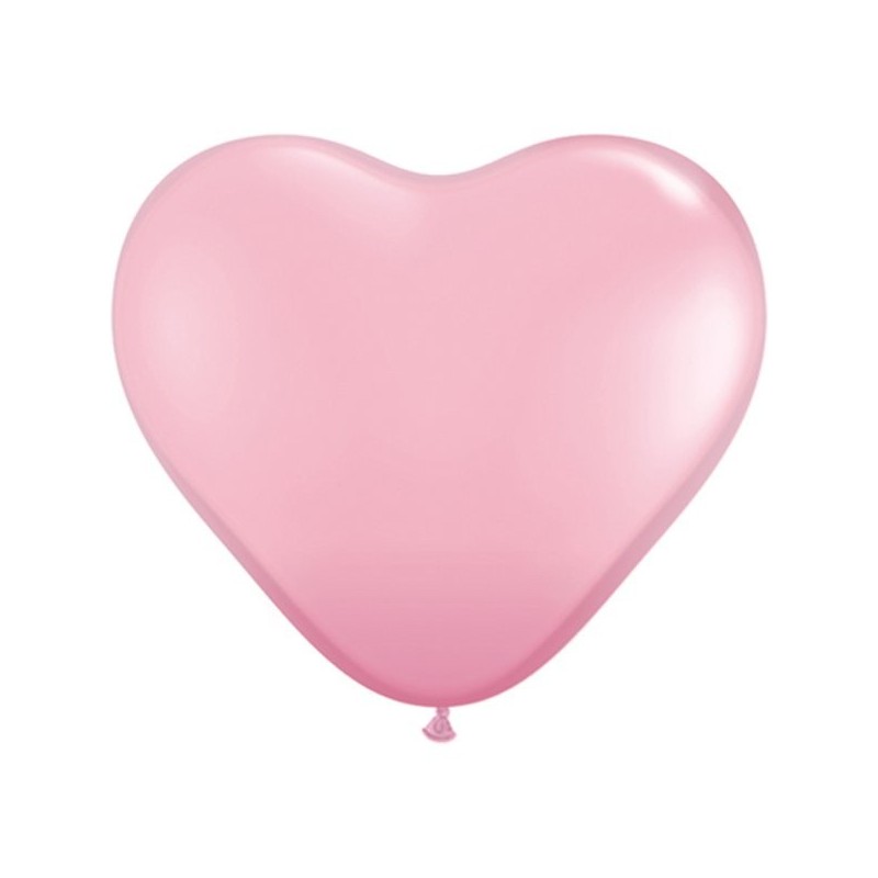 Qualatex 6 Inch Heart Latex Balloon - Pink