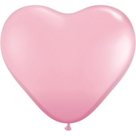 Qualatex 6 Inch Heart Latex Balloon - Pink