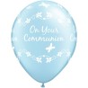 Qualatex 11 Inch Blue Latex Balloon - Communion Butterflies