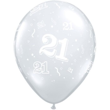 Qualatex 11 Inch Clear Latex Balloon - 21 Around