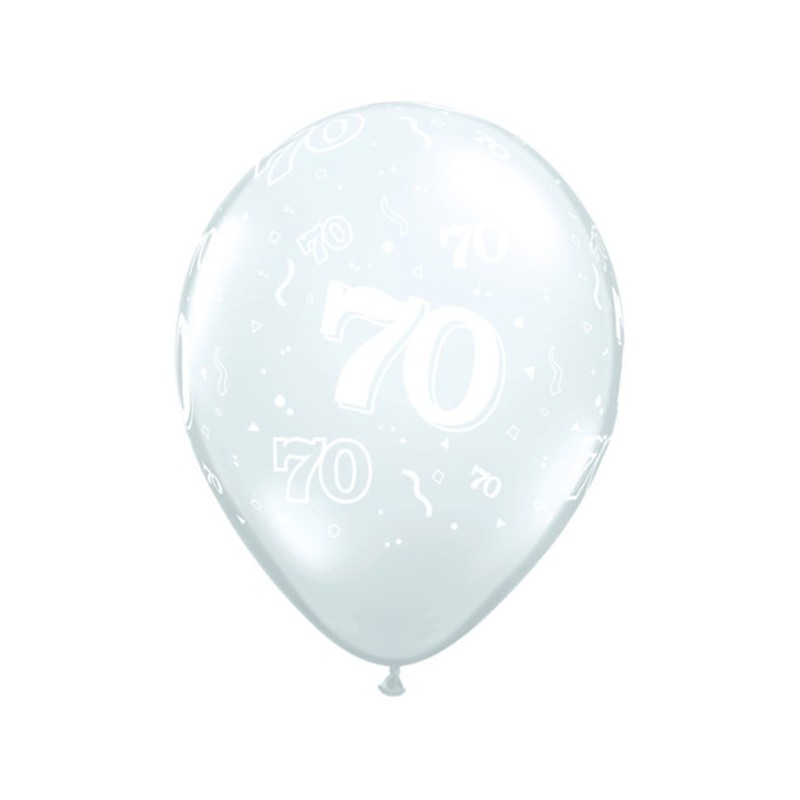 Qualatex 11 Inch Clear Latex Balloon - 70 Around