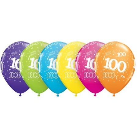 Qualatex 11 Inch Assorted Latex Balloon - 100 Around