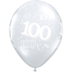 Qualatex 11 Inch Clear Latex Balloon - 100 Around