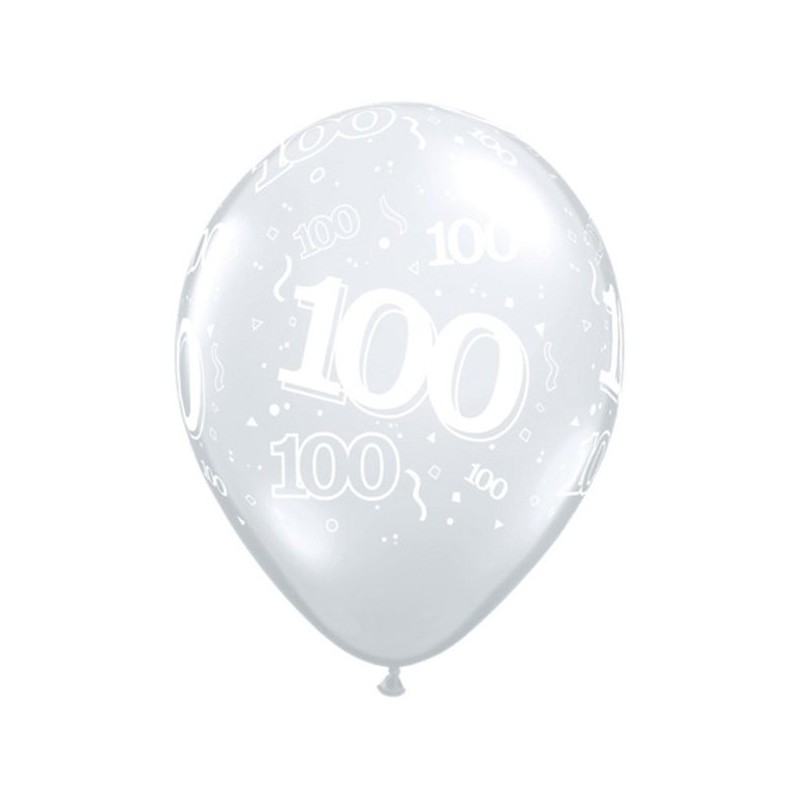 Qualatex 11 Inch Clear Latex Balloon - 100 Around