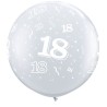 Qualatex 3 Foot Clear Latex Balloon - 18 Around