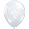 Qualatex 11 Inch Clear Latex Balloon - Just Married Hearts