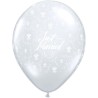Qualatex 11 Inch Clear Latex Balloon - Just Married Flowers