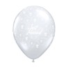 Qualatex 18 Inch Clear Latex Balloon - Just Married Flowers