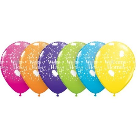 Qualatex 11 Inch Assorted Latex Balloon - Welcome Home