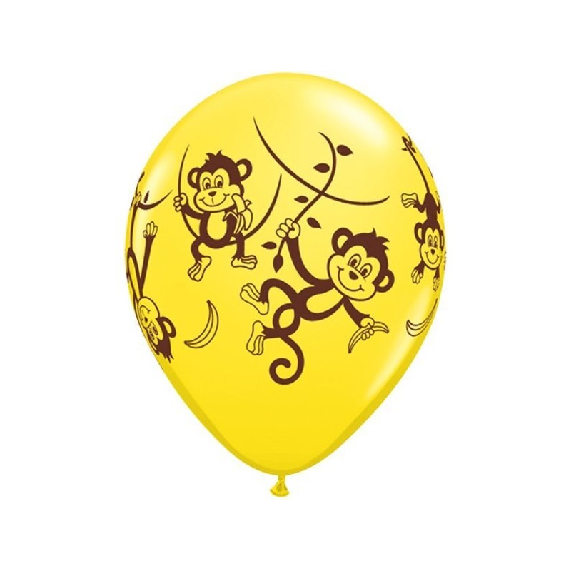 Qualatex 11 Inch Assorted Latex Balloon - Monkeys
