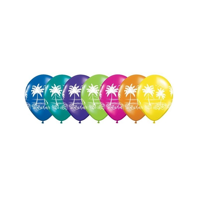 Qualatex 11 Inch Assorted Latex Balloon - Tropical Vistas