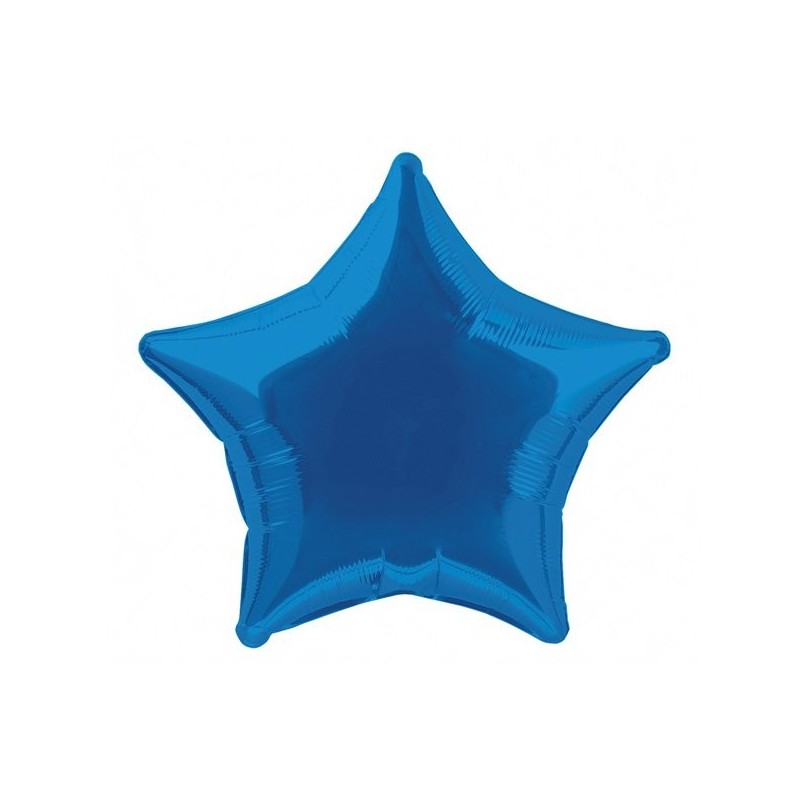 Unique Party 20 Inch Star Foil Balloon - Royal Blue