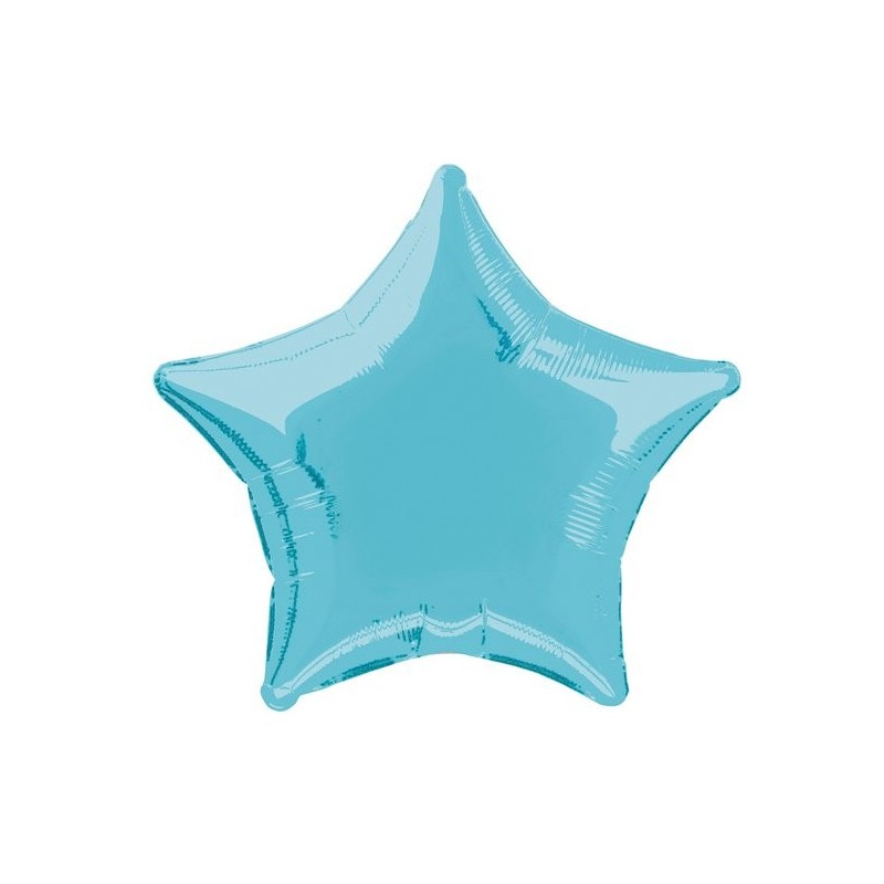 Unique Party 20 Inch Star Foil Balloon - Baby Blue