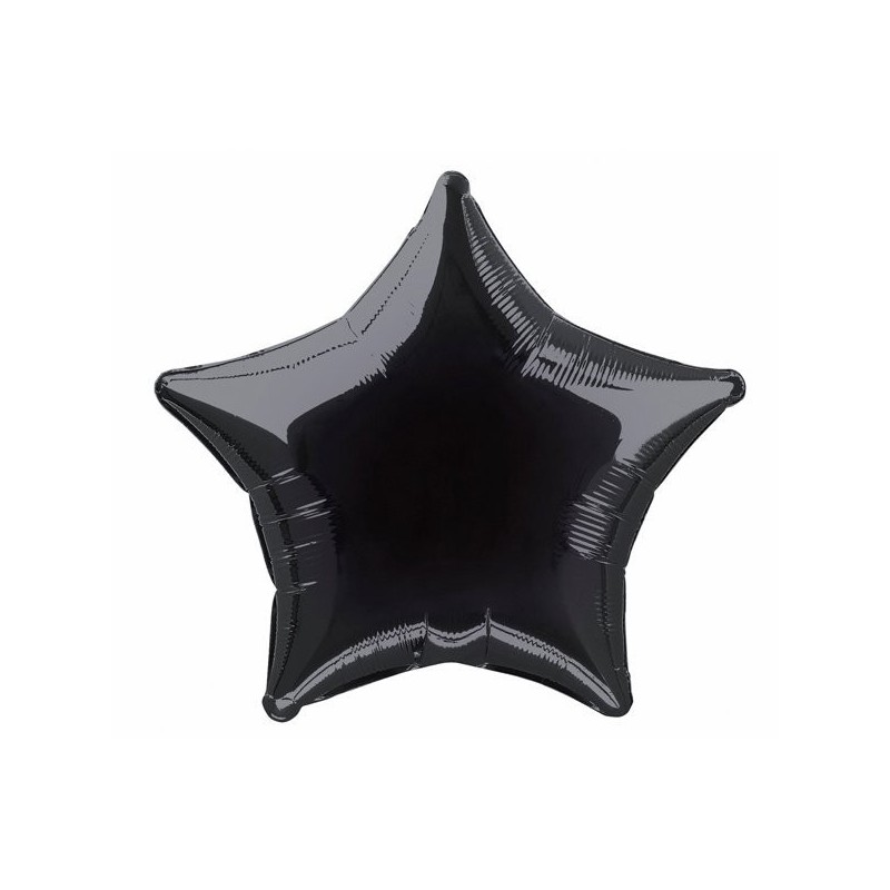 Unique Party 20 Inch Star Foil Balloon - Black