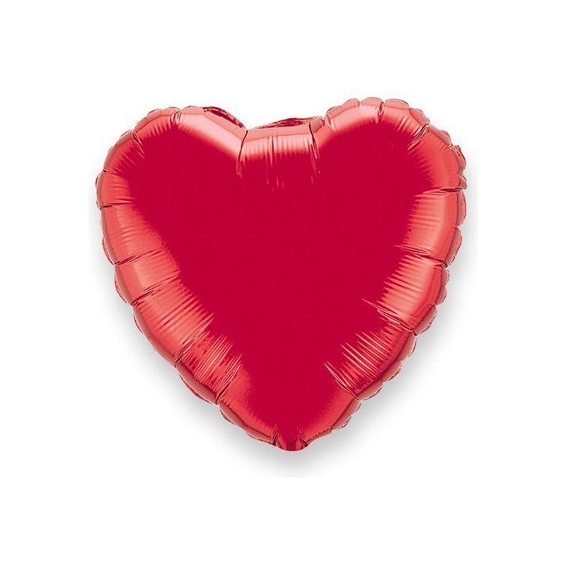 Unique Party 18 Inch Heart Foil Balloon - Red