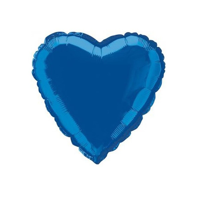 Unique Party 18 Inch Heart Foil Balloon - Royal Blue