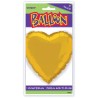 Unique Party 18 Inch Heart Foil Balloon - Gold
