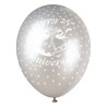 Unique Party 12 Inch Latex Balloon - 25th Anniversary