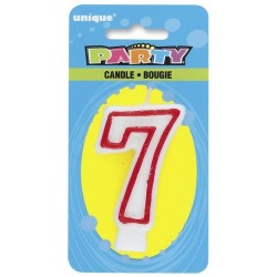 Unique Party Deluxe Number Candle - 7