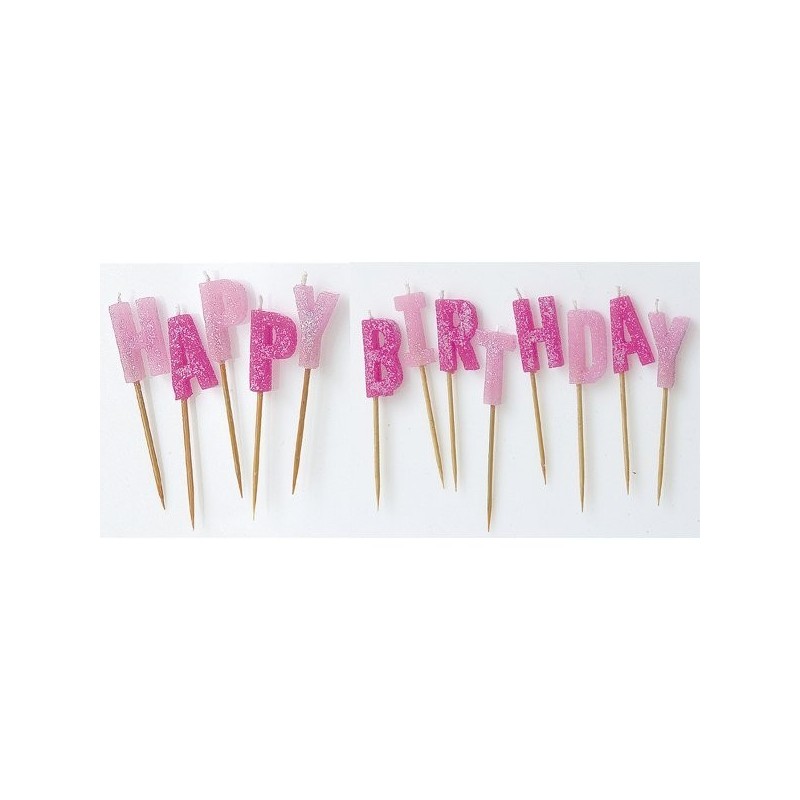 Unique Party Pick Number Candles - Pink