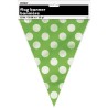 Unique Party Dots Bunting - Lime Green
