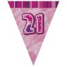 Unique Party Pink Pennant Bunting - 21