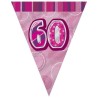 Unique Party Pink Pennant Bunting - 60
