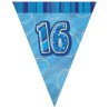 Unique Party Blue Pennant Bunting - 16