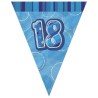 Unique Party Blue Pennant Bunting - 18