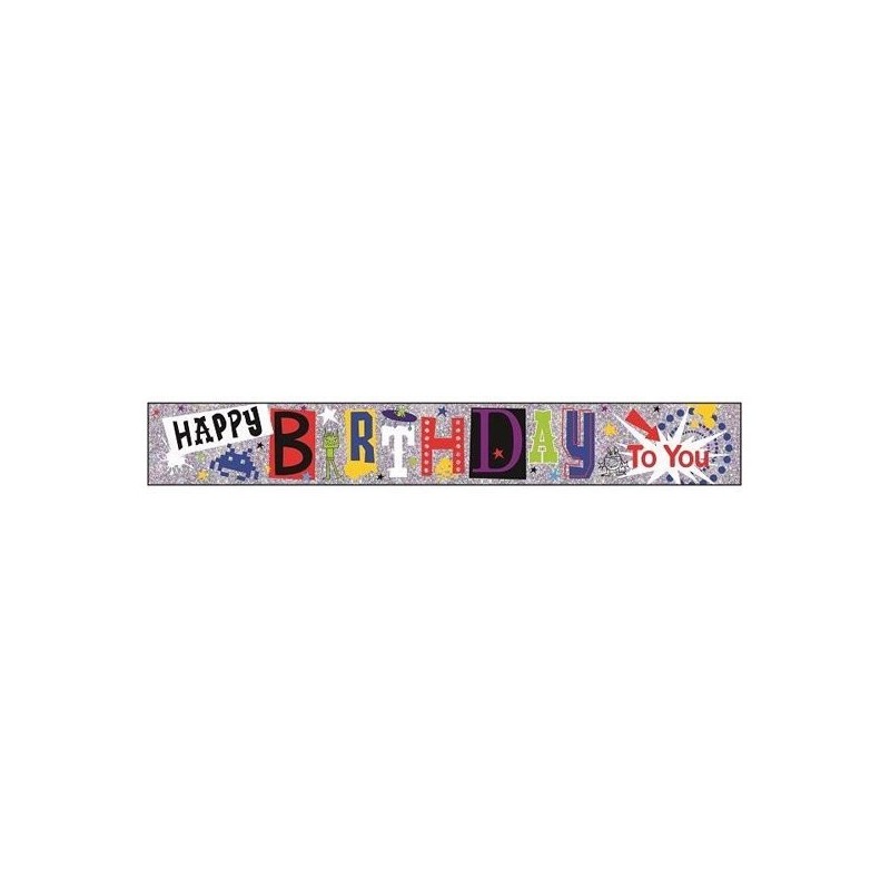 Simon Elvin Foil Banner - Birthday To You Boy