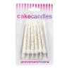 Creative Party Glitter Candles - White