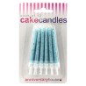Creative Party Glitter Candles - Pale Blue