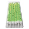 Creative Party Glitter Candles - Lime Green