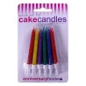 Creative Party Glitter Candles - Multi Coloured