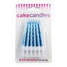 Creative Party Pearlescent Candles - Blue