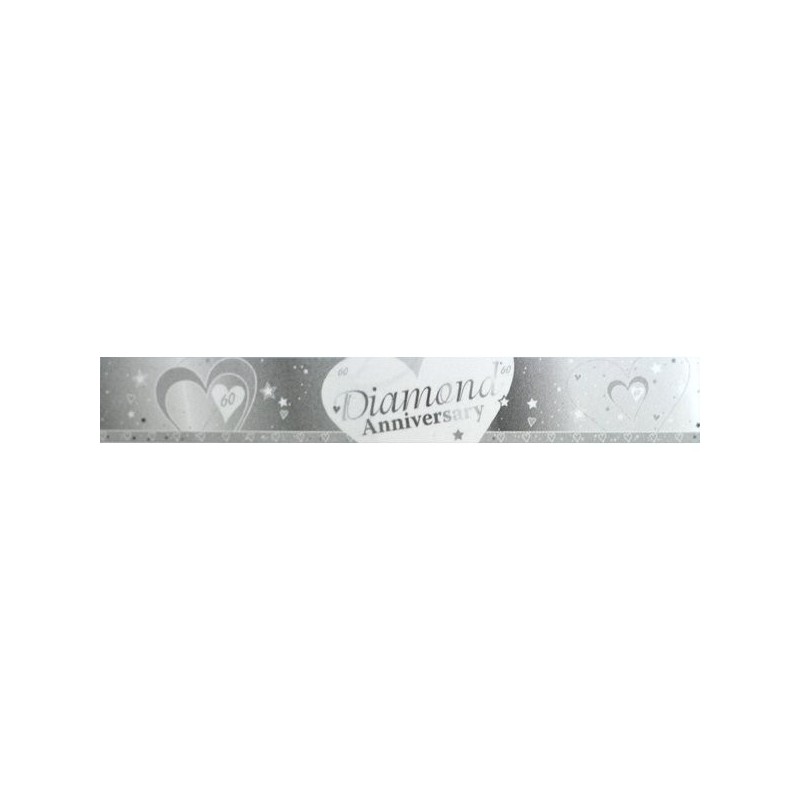 Creative Party 9 Foot Anniversary Foil Banner - Diamond