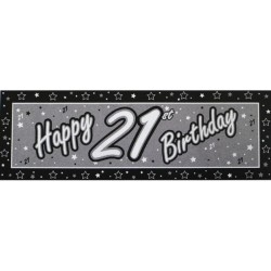 Creative Party Black Giant Banner - 21st