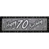 Creative Party Black Giant Banner - 70th