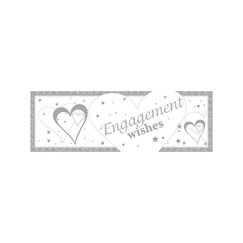 Creative Party Giant Banner - Engagement Wishes