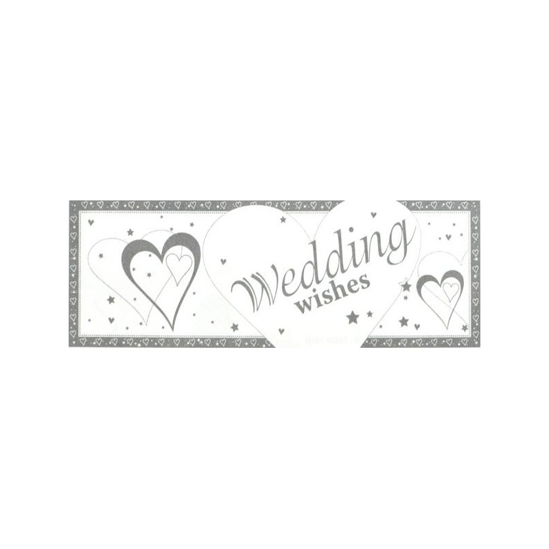 Creative Party Giant Banner - Wedding Wishes