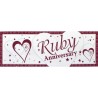 Creative Party Anniversary Giant Banner - Ruby