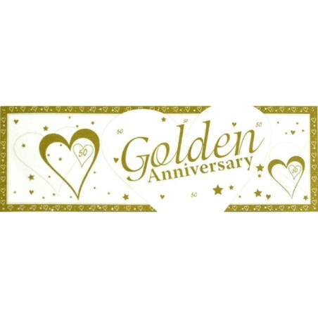 Creative Party Anniversary Giant Banner - Golden