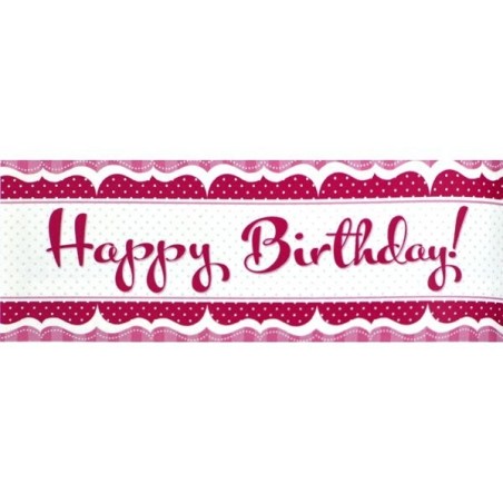 Creative Party Perfectly Pink Giant Banner - Birthday