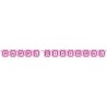 Creative Party Perfectly Pink Letter Banner - Birthday