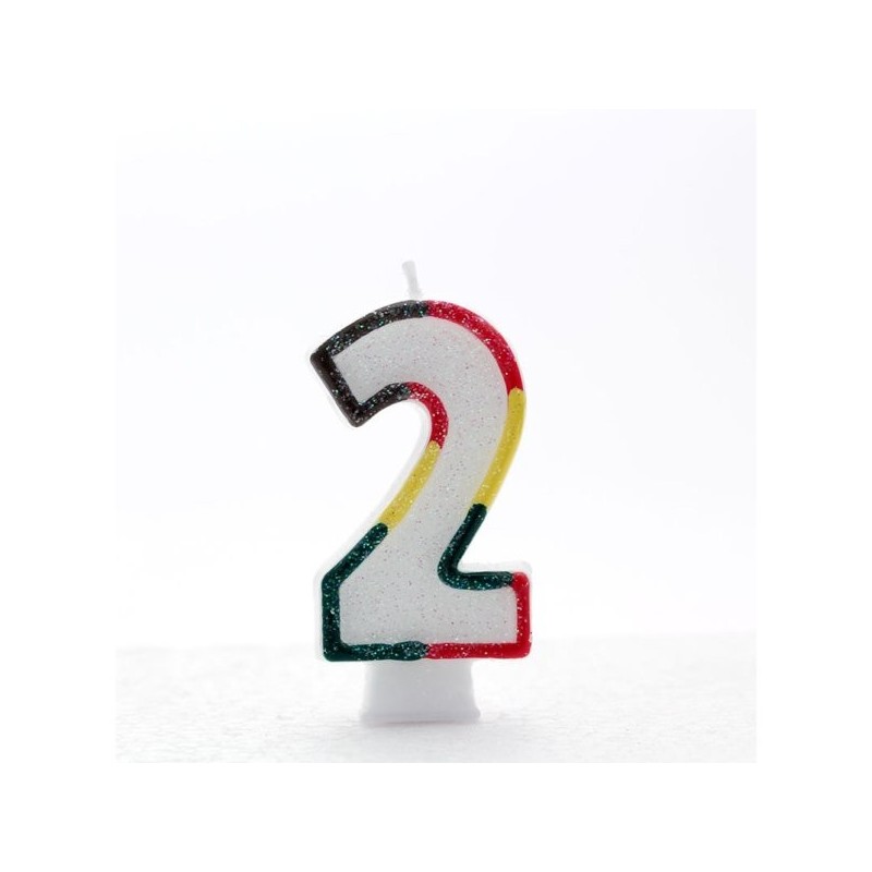 Apac Multicolour Number Candles - 2