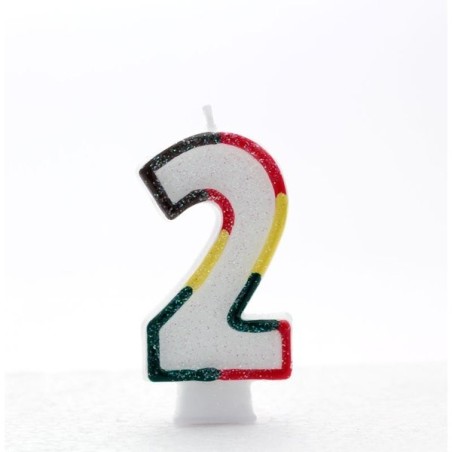 Apac Multicolour Number Candles - 2