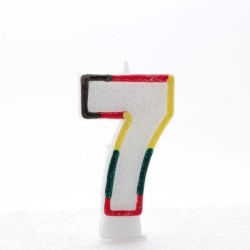 Apac Multicolour Number Candles - 7