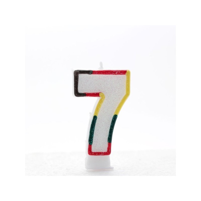 Apac Multicolour Number Candles - 7